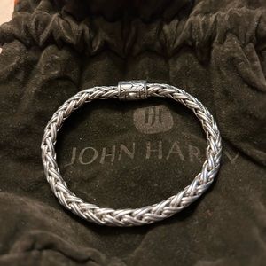 John Hardy Women’s sterling silver braided bracelet.